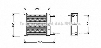 AVA QUALITY COOLING fd6130 -  Теплообменник, отопление салона